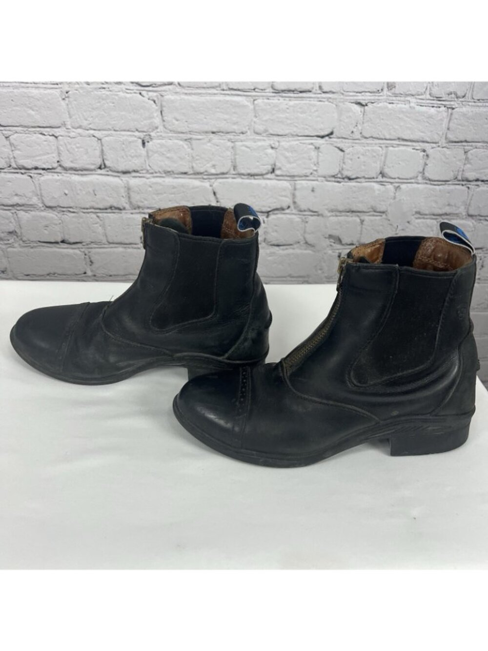 Ariat Black Leather Devon Pro VX Short Riding Distressed Boots Women’s 9.5 B - Picture 4 of 10